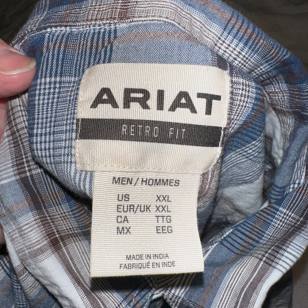 Ariat retro fit snap shirt - XXL - Picture 3 of 4